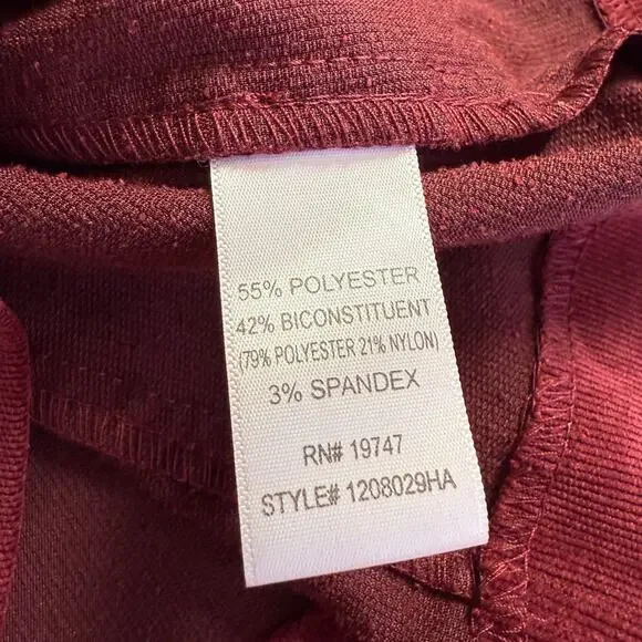 Counterparts Blazer Jacket Womens 12 Burgundy Corduroy Business Dark Academia - Picture 6 of 9